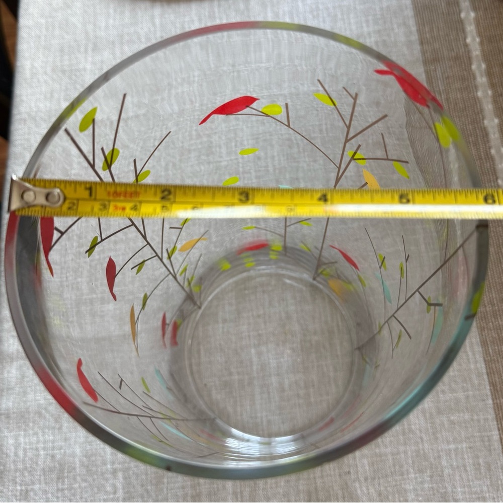 Tall cylindrical decorative tall vase, hand painted birds. - Picture 3 of 5